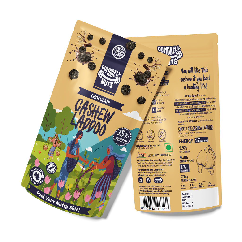 Dumbbell Nuts Chocolate Kaju Laddoo