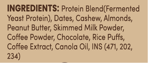 Dumbbell Nuts Coffee Rich Protein Bites – 30% Protein