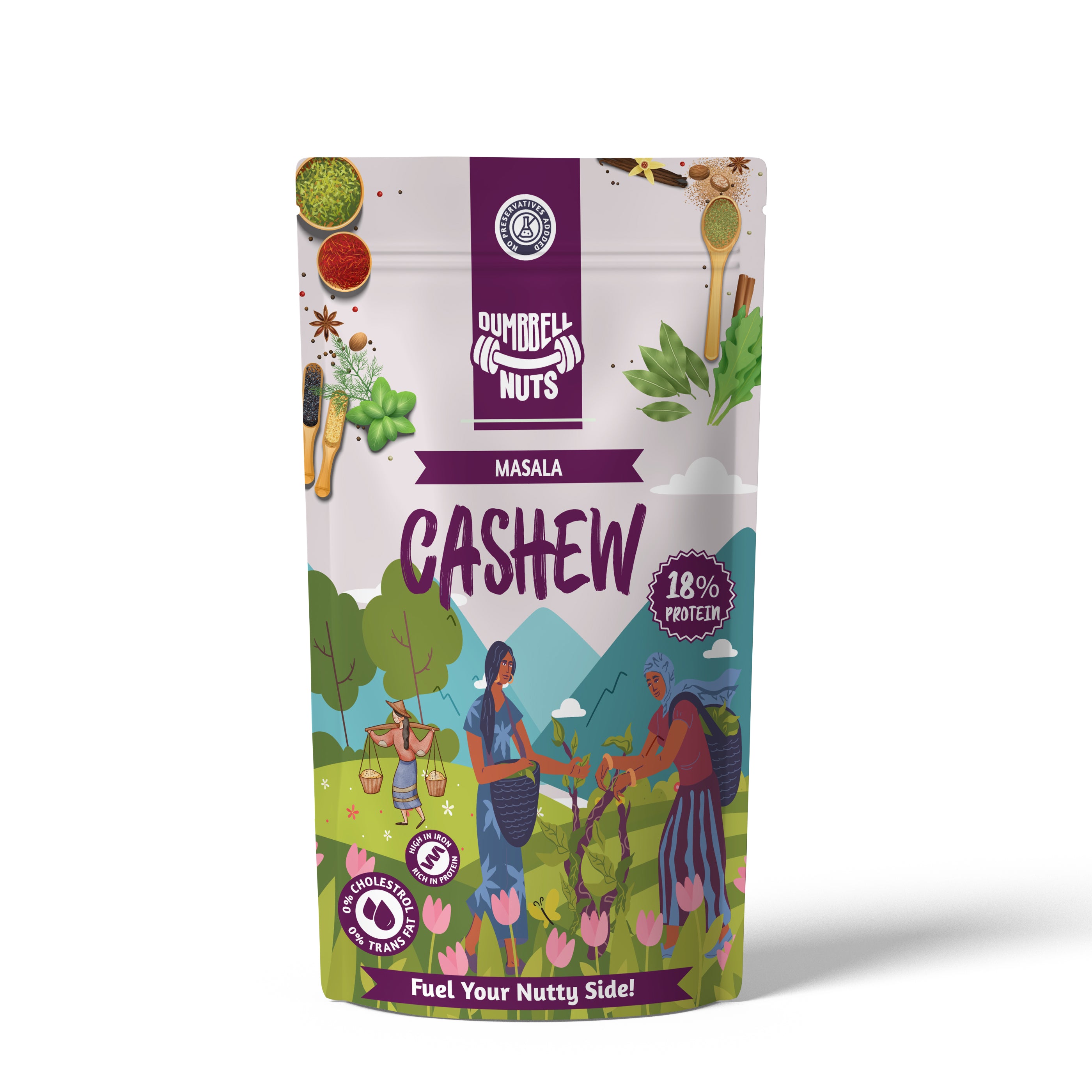 Dumbbell Nuts Masala Cashew - 19% Protein