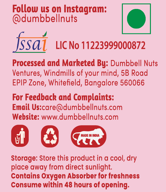 Dumbbell Nuts Peri Peri Cashew - 19% Protein
