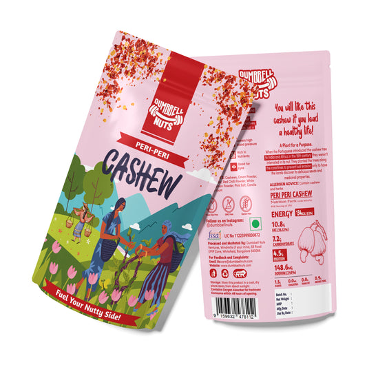 Dumbbell Nuts Peri Peri Cashew - 19% Protein